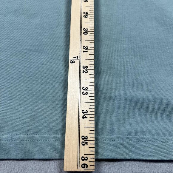 Frank And Oak T-Shirt Dress Womens XL Sage Green Organic Cotton Side Pocket - Picture 11 of 12